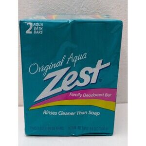 Zest Deodorant Bar Soap Zestfully Clean Bar Sealed 2 7oz Vintage 1992 NOS NEW